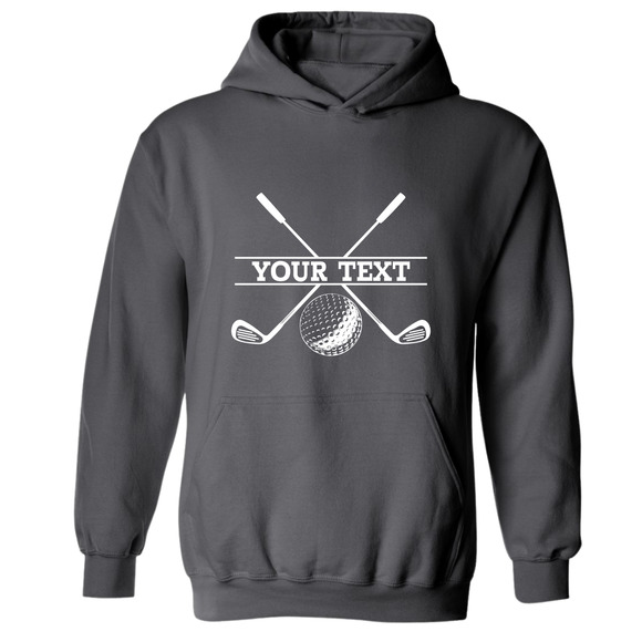 Golf Hoodie Personalized Golf Ball Club YOUR NAME Sweatshirt - Picture 13 of 15
